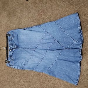Cato Size 10 long jean skirt